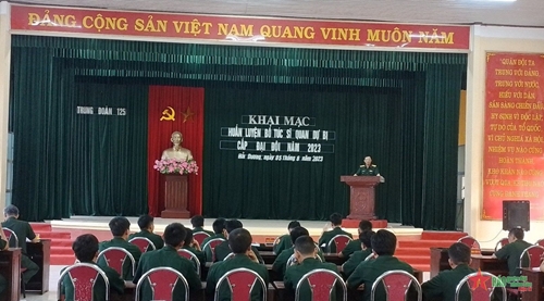 Bộ CHQS tỉnh Hải Dương: Khai mạc huấn luyện bổ túc sĩ quan dự bị cấp đại đội năm 2023